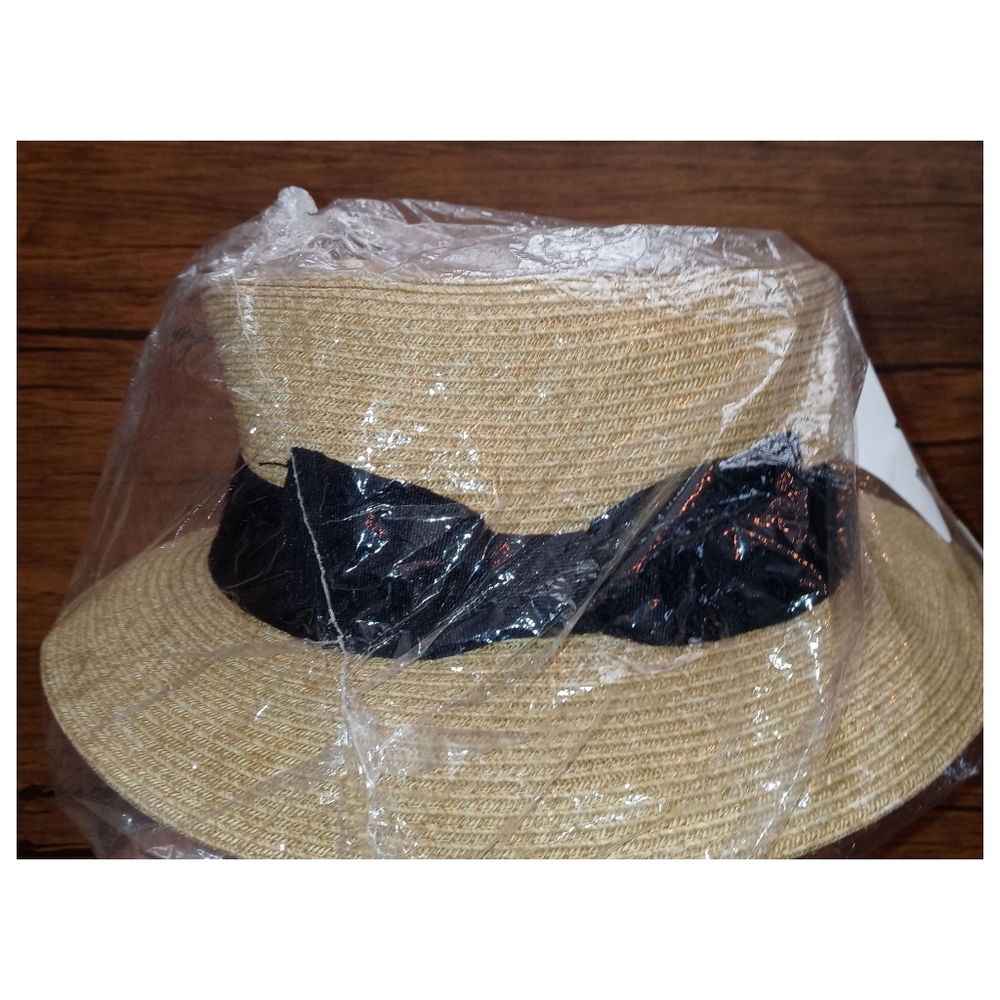 Women Straw Fedora Hat for Spring or Summer - Sun Hat with Bowknot‎ - Picture 5 of 6